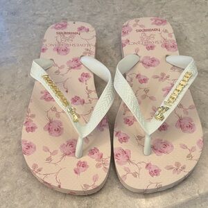 Love shack fancy Havaianas Women's Pink Floral Sandals